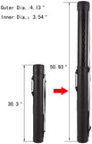 3.5 Diameter Document Poster Tube, Telescoping Document Resistant Tube Mailer, Black Plastic Storage 18350