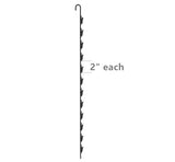 Metal Clip On Strip for Potato Chips Bags Hanger Clip Merchandiser Display Rack with Clips Concession Home Theatre Pantry Organization 18459
