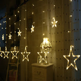 Twinkle Star Strips/Stars LED Curtain String Lights Window Lights Curtain Decor