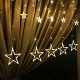 Twinkle Star Strips/Stars LED Curtain String Lights Window Lights Curtain Decor
