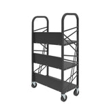 Metal Book Cart Library Cart Pew Cart Mobile Book Storage School Book Organier 18465
