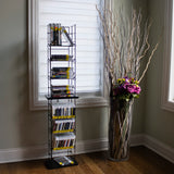 FixtureDisplays CD Tower Media Rack DVD Organizer Video Game Blu Ray Storage Holds 176 Single CDs 18469