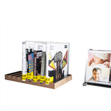 CD Holder CD Box Organizer CD Media Storage Rack Slotted CD Display Stand Rack 18473 2PK