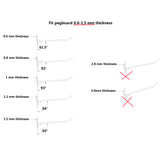 20PK 4 Metal Hook Metal Pegwall Wire Hook Black Wire Hook for Metal Pegboard