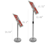 11x17 17x11 Sign Holder Stand Poster Stand Adjustable Height Literature Stand 18479