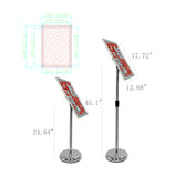 11x17 17x11 Sign Holder Stand Poster Stand Adjustable Height Literature Stand 18479