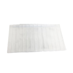 10PK 8.2"X5.6" Clear PVC Transparent Zip Lock Resealable Zip Bag for Art Prints 18488-POUCH-10PK