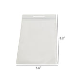10PK 8.2"X5.6" Clear PVC Transparent Zip Lock Resealable Zip Bag for Art Prints 18488-POUCH-10PK