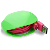 USB Cable Winder Retractable Organizer Portable Cord Auto Earphone Cord Rewinder
