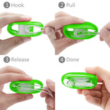 USB Cable Winder Retractable Organizer Portable Cord Auto Earphone Cord Rewinder