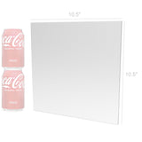 1/8 THICK 10.5x10.5 Clear Acrylic Sheet Slab Cast Plastic Plexiglass Square 18492