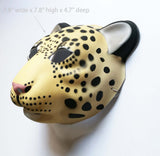 Used Cheetah PVC Mask Costume Accessory Child KidsAdult Jungle Animal Holloween