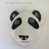 Used Panda PVC Mask Costume Accessory Child KidsAdult Jungle Animal Holloween
