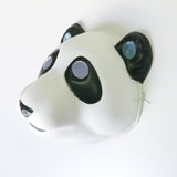 Used Panda PVC Mask Costume Accessory Child KidsAdult Jungle Animal Holloween