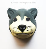 Used Dog PVC Mask Costume Accessory Child KidsAdult Jungle Animal Holloween
