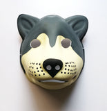 Used Dog PVC Mask Costume Accessory Child KidsAdult Jungle Animal Holloween