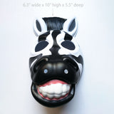 Used Zebra PVC Mask Costume Accessory Child KidsAdult Jungle Animal Holloween