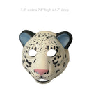 Used Leopard PVC Mask Costume Accessory Child KidsAdult Jungle Animal Holloween