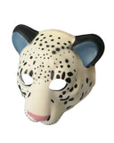 Used Leopard PVC Mask Costume Accessory Child KidsAdult Jungle Animal Holloween