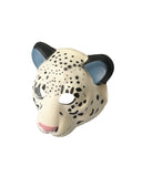 Used Leopard PVC Mask Costume Accessory Child KidsAdult Jungle Animal Holloween