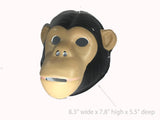 Used Monkey PVC Mask Costume Accessory Child KidsAdult Jungle Animal Holloween