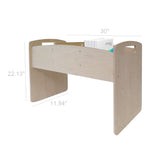 Wooden Bookcase Versatile Book Rack Bookshelf Bookwell Book Organizer Natural