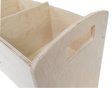 Wooden Bookcase Versatile Book Rack Bookshelf Bookwell Book Organizer Natural