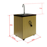 Portable Sink Self Contained Hand Wash Station Mobile Sink Water Fountain w/Pump 18536