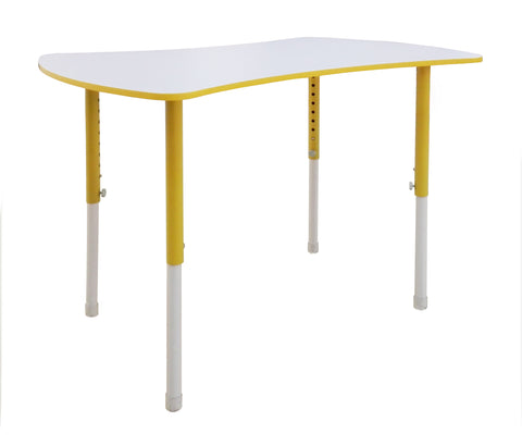 Preschool Activity Table Adjustable Height Collaborative Desk Bow Tie Table