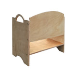 Stackable Bookshelf Wooden Book Storage Rack Book Organizer Natural Finish