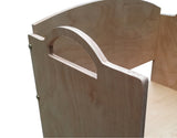 Stackable Bookshelf Wooden Book Storage Rack Book Organizer Natural Finish