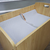 FixtureDisplays® Children Infant Changing Table with Pad, Wooden Changing Table, Natural, Optiona Install Castors 18541-MAPLE