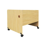 FixtureDisplays 24 Kids Computer Desk Wooden Single Computer Desk w/Adjustable Keyboard Shelf 18542-MAPLE