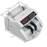 BILL COUNTER MONEY CASH BANKNOTE MACHINE COUNT CURRENCY W/ COUNTERFEIT DETECTION 18602