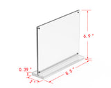 FixtureDisplays Acrylic Photo Frame With Stand And Magnets 8.50x 6.50 18607