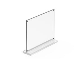 FixtureDisplays Acrylic Photo Frame With Stand And Magnets 8.50x 6.50 18607