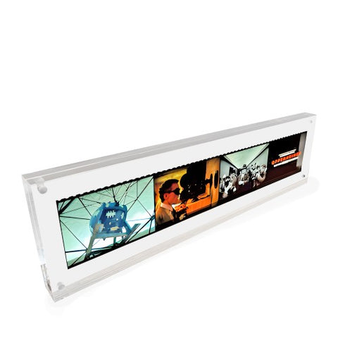 12.25 X 3.5" Clear Acrylic Sign Holder Picture Frame Film Strip Display Name Tag Placement 0.39" Thick 18610