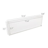 12.2X3.5X0.8" Clear Acrylic Sign Holder Picture Frame Film Display Nametag Place 18610