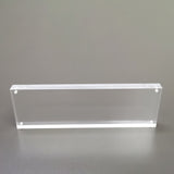 12.25 X 3.5" Clear Acrylic Sign Holder Picture Frame Film Strip Display Name Tag Placement 0.39" Thick 18610