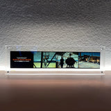 12.25x3.5  Clear Acrylic Sign Holder LED Backlit Film Strip Display Frame 18610+18612+18612-HOUSING