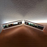 12.25x3.5  Clear Acrylic Sign Holder LED Backlit Film Strip Display Frame 18610+18612+18612-HOUSING