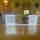 12.25x3.5  Clear Acrylic Sign Holder LED Backlit Film Strip Display Frame 18610+18612+18612-HOUSING