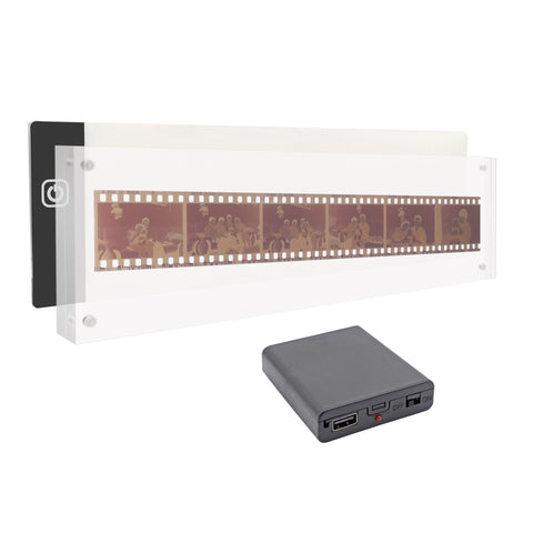 12.25x3.5  Clear Acrylic Sign Holder LED Backlit Film Strip Display Frame 18610+18612+18612-HOUSING