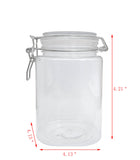 Wire Clasp PET Jar 1250 ml Spice Jar Seal Paint Oil Storage Jar Container Lock
