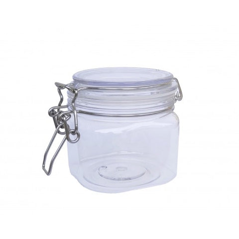 Wire Clasp PET Jar 400 ml Spice Jar Seal Paint Oil Storage Jar Container Lock