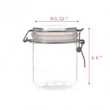Wire Clasp PET Jar 500 ml Spice Jar Seal Paint Oil Storage Jar Container Lock