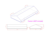 35.6x20x7 No-Frame Fabric Awning COVER Flower Cart Roof Hotdog Stand Awning Display Roof Awning, No Frame Included, Designed for Item 19402 Only��https://www.fixturedisplays.net/products/flower_cart_19402-new 18616