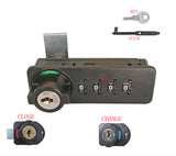 Combination Cam Lock Master Key Cabinet Combo Lock Drawer Lock Donation Box Lock Pass Code Pin Work with 22 GA Sheet Metal 18619-6PK