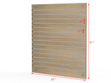 Slatwall Panel Oak 48X48 (4x4') Aluminum Channels Wall Display Merchandising