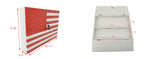 American Flag Gun Cabinet Safe Lock Wall Mount Art Decor Concealed Storage Shelf